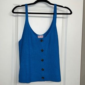 Blue Knit Tank